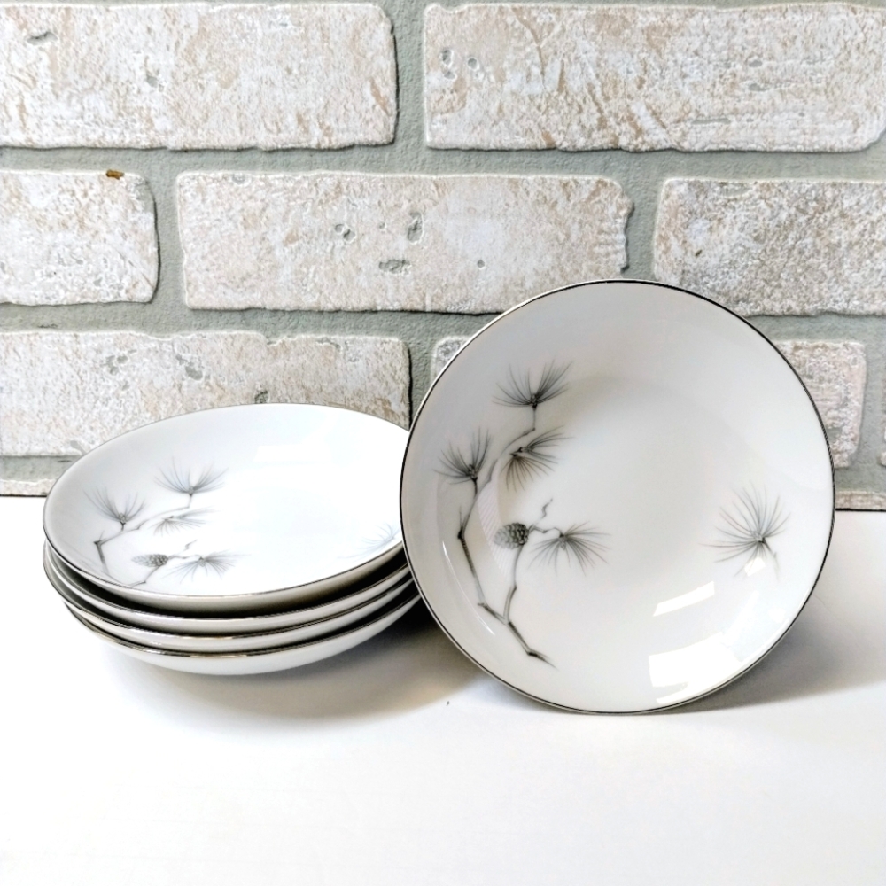 Vintage Amcrest Caroline Meito Fine China Salad Bowl 5 pc Collectible Japan